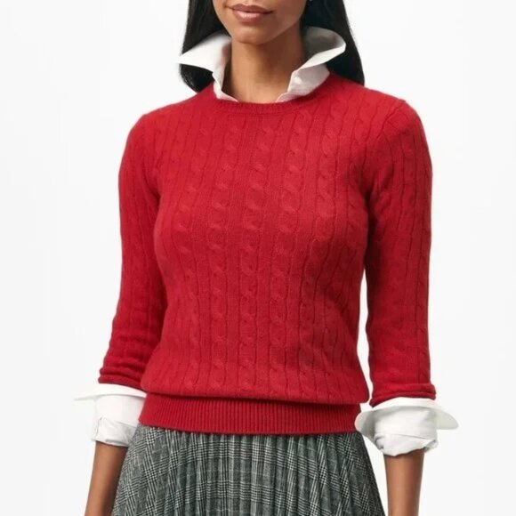 Brooks Brothers Cashmere Wool Cable Sweater - Picture 1 of 9
